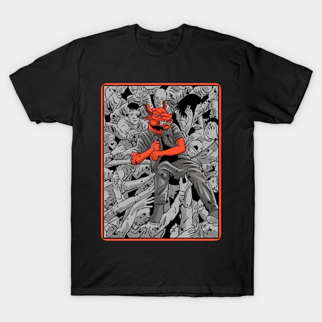 Crowd surfing T-Shirt by phsycartwork